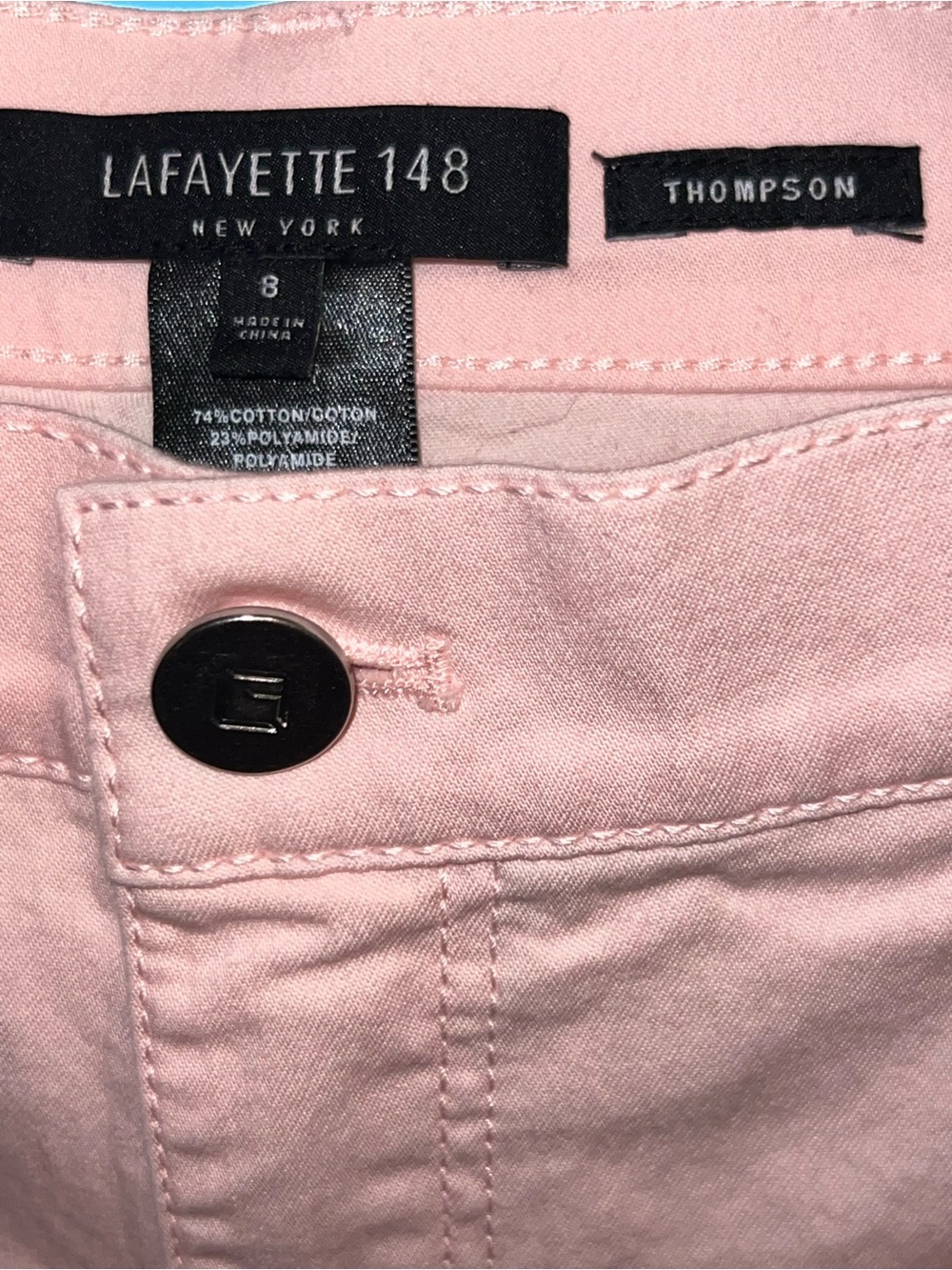 Lafayette 148 New York Thompson Pink Women’s Jeans